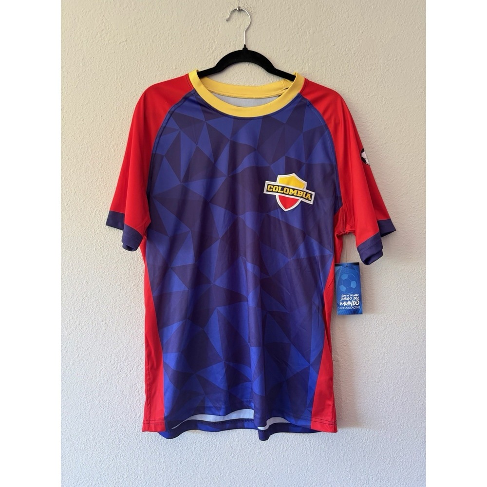 XCelsius Active Columbia Futbol Soccer Jersey Shirt Size Large